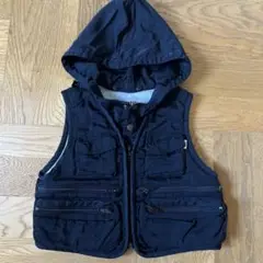 MINI BATSU アウトドア　フィッシング　ベスト　黒　120