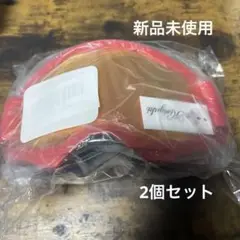 ミラーレンズのついたスキーゴーグルの2個セット 【レッド】