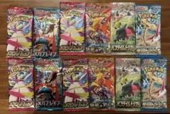 ポケモンカード　未開封12パック5種類　人気絶版パック