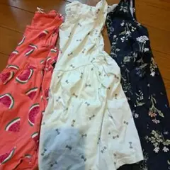 H&M ノースリーブワンピース 3点セット