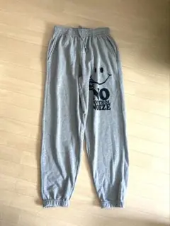 Smiley Face グレー ジョガーパンツ L
