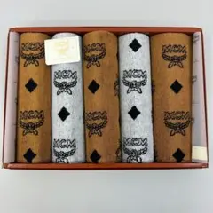 MCM ウォッシュタオル 5枚 セット ヴィセトス柄 綿100％ ハンドタオル