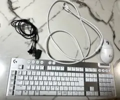 Logitech ホワイト USB接続 キーボードとマウスセット