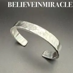 BELIEVEINMIRACLE silver925 平打ちバングル BELIEVEINMIRACLE silver925 平打ちバングル 925 平打ちバングル