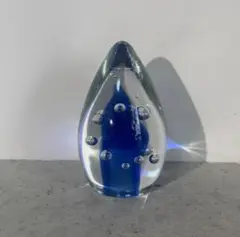 Tears Glass Drop 青と透明の滴型ガラス置物 memento購入品
