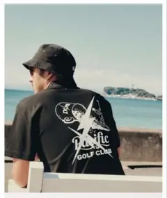 【未使用品】PGC × Lightning Bolt ポロ（ブラック）