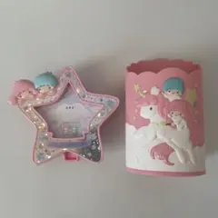キキララ　マクドナルド　ペン立て　ブラシスタンド　お星さまネームクリップ