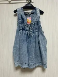 【新品タグ付】VEVERET デニムロンパース ノースリーブ