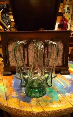 気泡ガラス フラワーベース