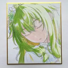 プロセカ　草薙寧々　色紙　ファンアート　手書きイラスト　模写　アナログ