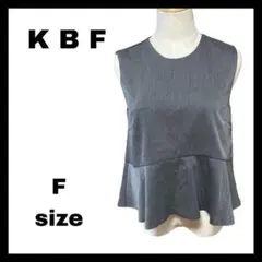 ✡K B F✡美品 濃いグレー ノースリーブ フレア プルオーバー