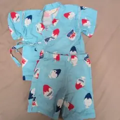 DADDY 水色アイスクリーム柄甚平 90