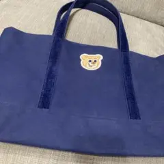 フェイラー ラブラリー テディ トートバッグ ネイビー 大