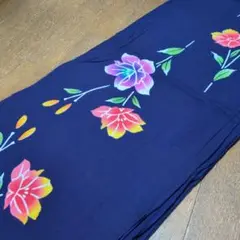 浴衣反物　濃紺　リメイク用