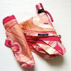 《Estee Lauder 折りたたみ傘 ピンク系》