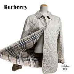 Burberry バーバリー キルティングコート ノバチェック 白 ホワイト
