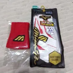 【未使用】ミズノプロバッティンググローブ２６センチ