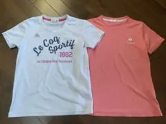 Tシャツ 2枚組　ルコック　ドライ　150 160 S ジュニア　レディース