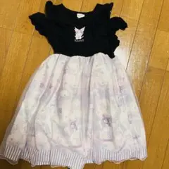 美品❗️ 【サンリオ×any FAM】ショルダーチュールワンピース　１２０㎝