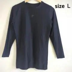 【美品】ＳＳＫ エスエスケイ　野球　長袖アンダーシャツ　Ｌ　丸首