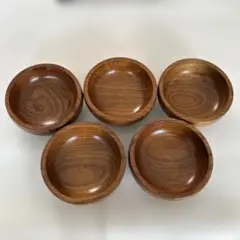 木製　皿５個