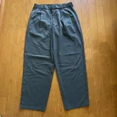 GUグレー ワイドパンツ ゴムウエスト 未使用