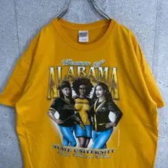 GILDAN アラバマ大学　カレッジ　ASUチームロゴ 人物プリント　TシャツL
