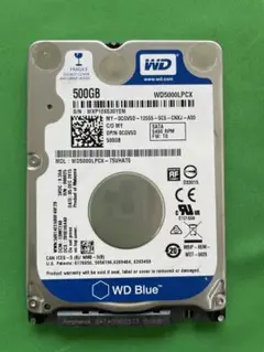 WD2.5インチHDD 500GB