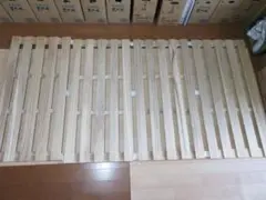 すのこベッド　木製折りたたみ式