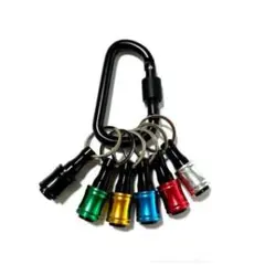 新品未使用!m10 ビットホルダー 6個セット 自転車 工具 カラビナ