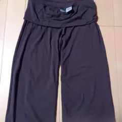 Nike L ブラウン ワイドレッグ ドライ ヨガパンツ