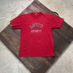 7SM4【Levi’s】ロゴプリントTシャツ　アメカジ　古着used