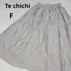 Te chichi ベージュ フレアスカート F レーヨン　ライトベージュ