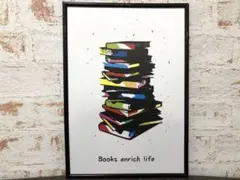 アートポスター　Books enrich life