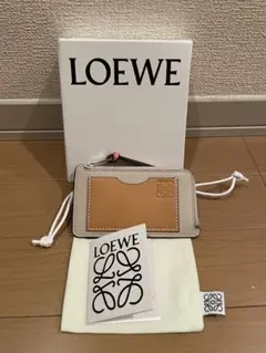 即日発送 LOEWE コインカードホルダー ソフトグレインカーフ