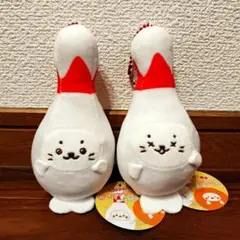 ボウリングしろたん　ぬいぐるみMC　ピン2種セット　ラウンドワン限定