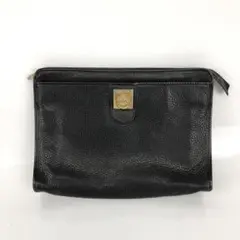 CELINE セリーヌ クラッチバッグ レザー ブラック レディース ブランド