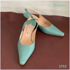 マノロブラニク【21.5㎝位】バックベルトパンプス☆クリーニングお手入れ済