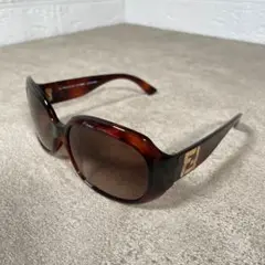 FENDI フェンディ サングラス ブラウン ウッド ズッカ ズッキーノ 茶色