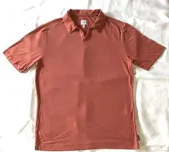 ARMANI 着心地抜群 ストレッチ素材の柿色カットソー