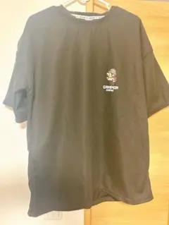 ワッフルTシャツ　黒