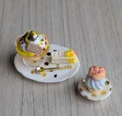 「ミニチュアスイーツセット☆パフェ・ケーキ・シュークリーム」