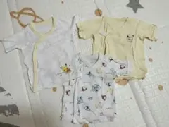 モンポケ　短肌着3枚セット