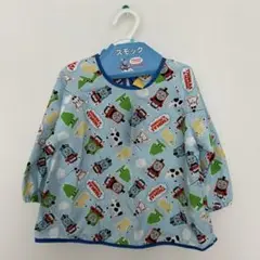 幼児用スモック 動物と車のプリント