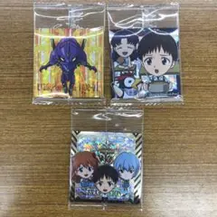3種　①　新世紀エヴァンゲリオン　シール　ウエハース　補完計画