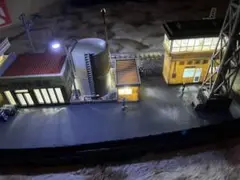 鉄道模型 Nゲージ TOMIX 個人制作ジオラマ 電飾あり