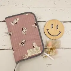 SALE☆ハンドメイド☆キルティング テディベア 母子手帳ケース マルチケース