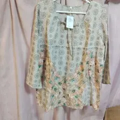 長袖 カットソー LLサイズ インド製