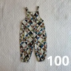 しまむら　ソフトチーズ　softcheese　パッチワークサロペット　100cm