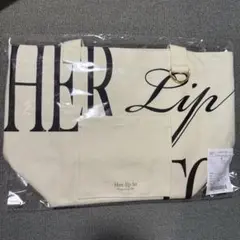 【Her lip to】ロゴトートバッグ